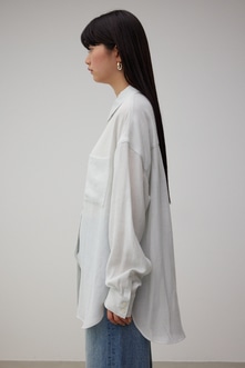 CREPE SHEER SHIRT/クレープシアーシャツ 詳細画像