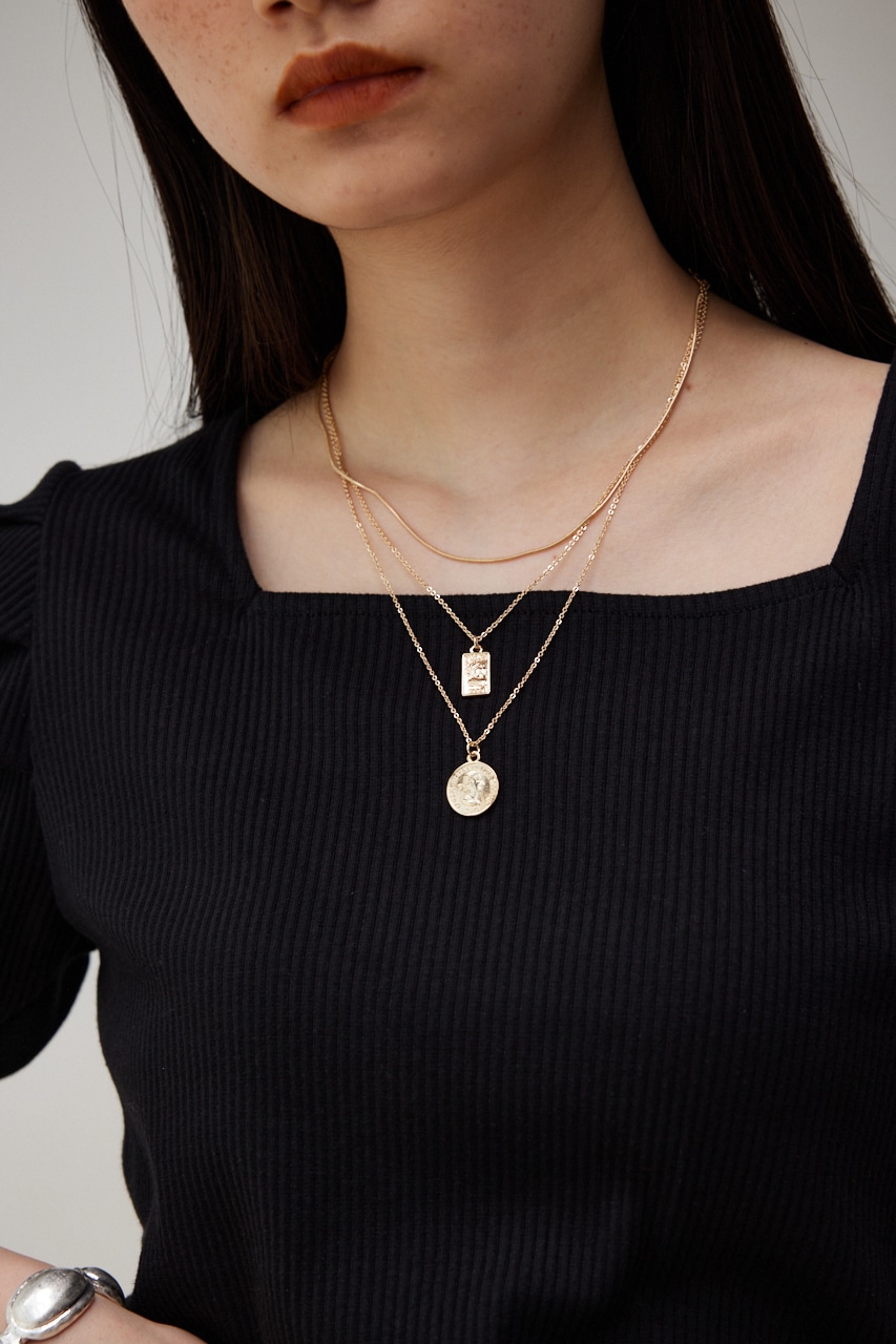 COIN THREE-STRAND NECKLACE/コインスリーストランドネックレス 詳細画像 L/GLD 6