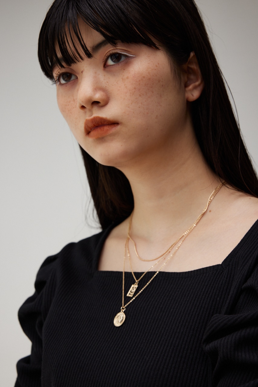 COIN THREE-STRAND NECKLACE/コインスリーストランドネックレス 詳細画像 L/GLD 7