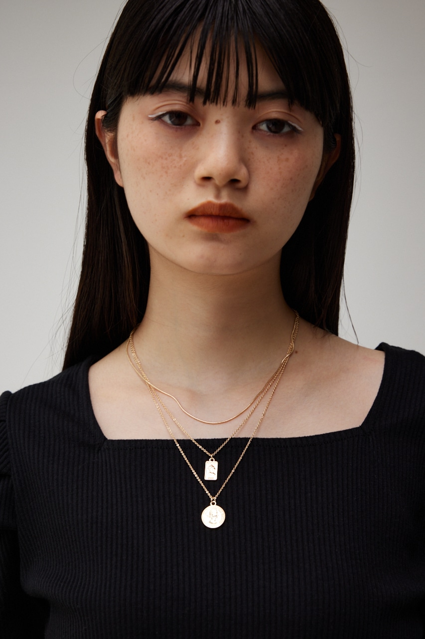 COIN THREE-STRAND NECKLACE/コインスリーストランドネックレス 詳細画像 L/GLD 8