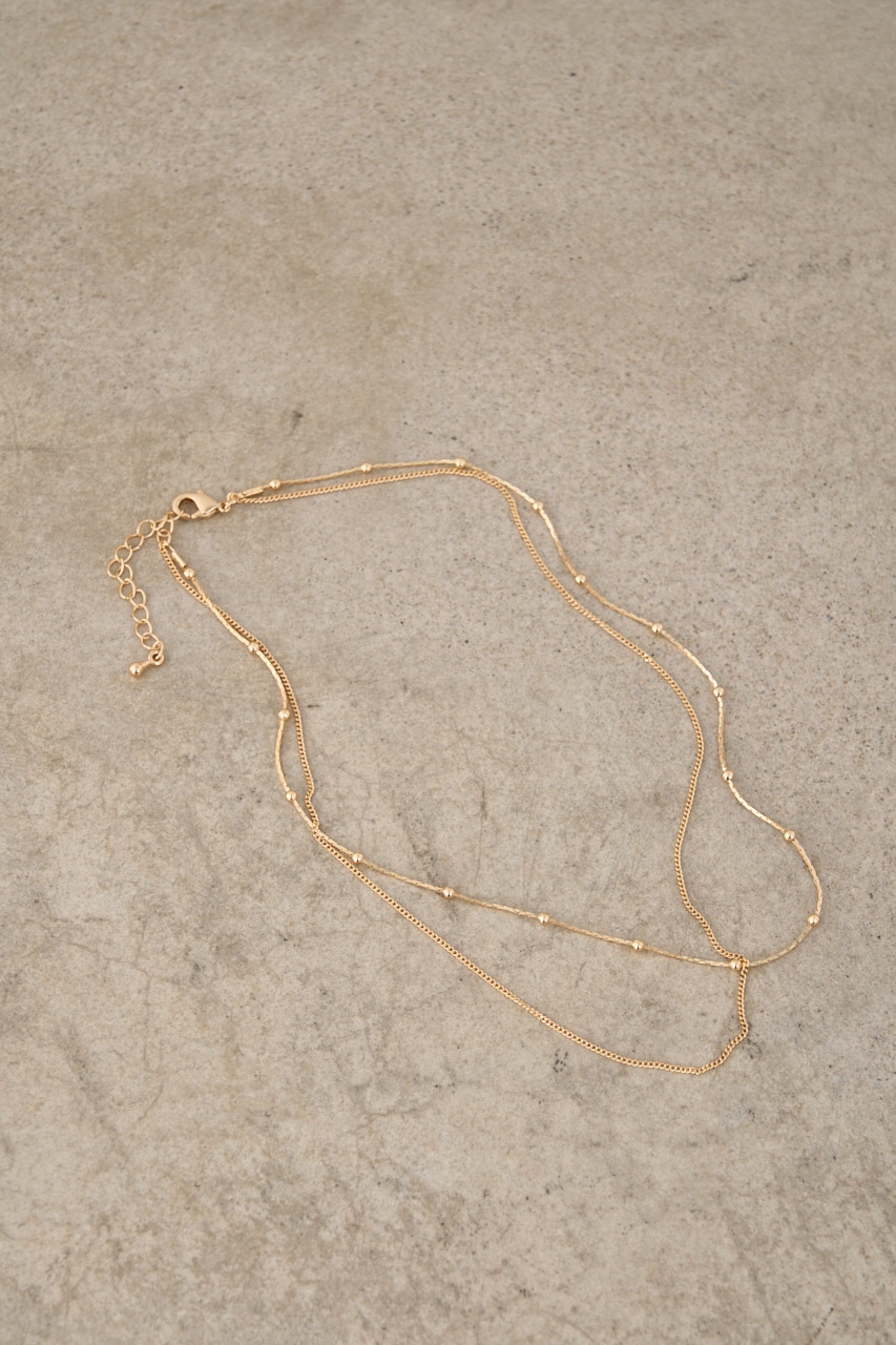 DOT CHAIN COMBI NECKLACE/ドットチェーンコンビネックレス 詳細画像 L/GLD 2