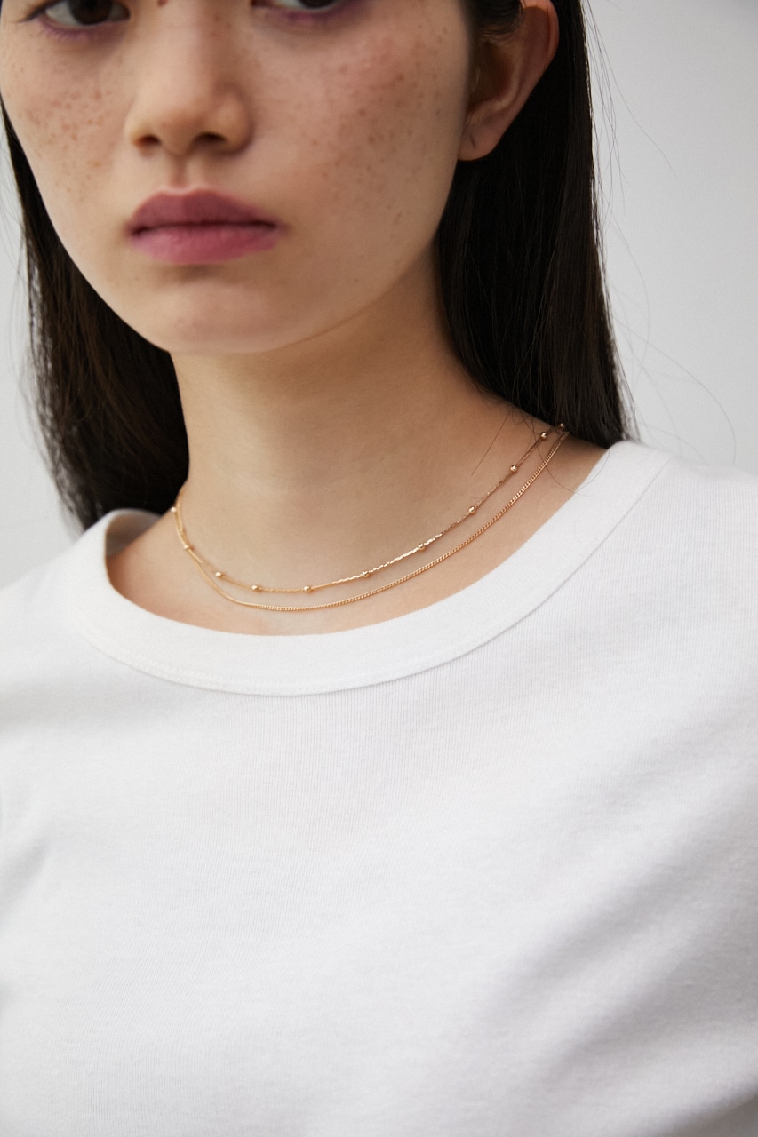 DOT CHAIN COMBI NECKLACE/ドットチェーンコンビネックレス 詳細画像 L/GLD 7