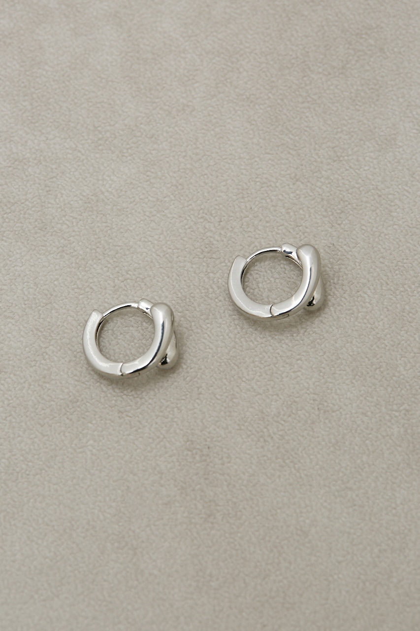 OVERWRAPPED HOOP EARRINGS/オーバーラップドフープピアス 詳細画像 SLV 1