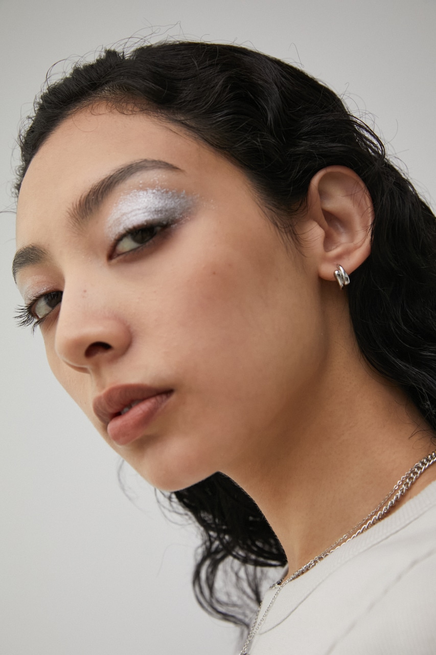 OVERWRAPPED HOOP EARRINGS/オーバーラップドフープピアス 詳細画像 SLV 7