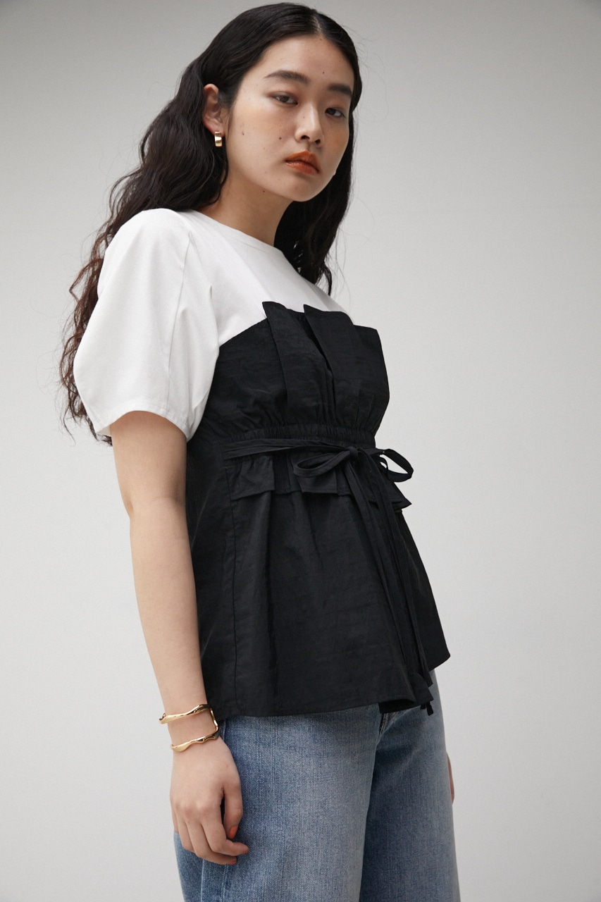 BUSTIER LAYERED TOPS/ビスチェレイヤードトップス｜AZUL BY MOUSSY 