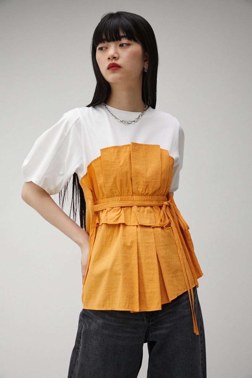 BUSTIER LAYERED TOPS/ビスチェレイヤードトップス｜AZUL BY MOUSSY 