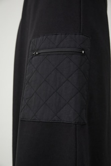QUILTED DETAIL LONG SKIRT/キルティングディテールロングスカート 詳細画像