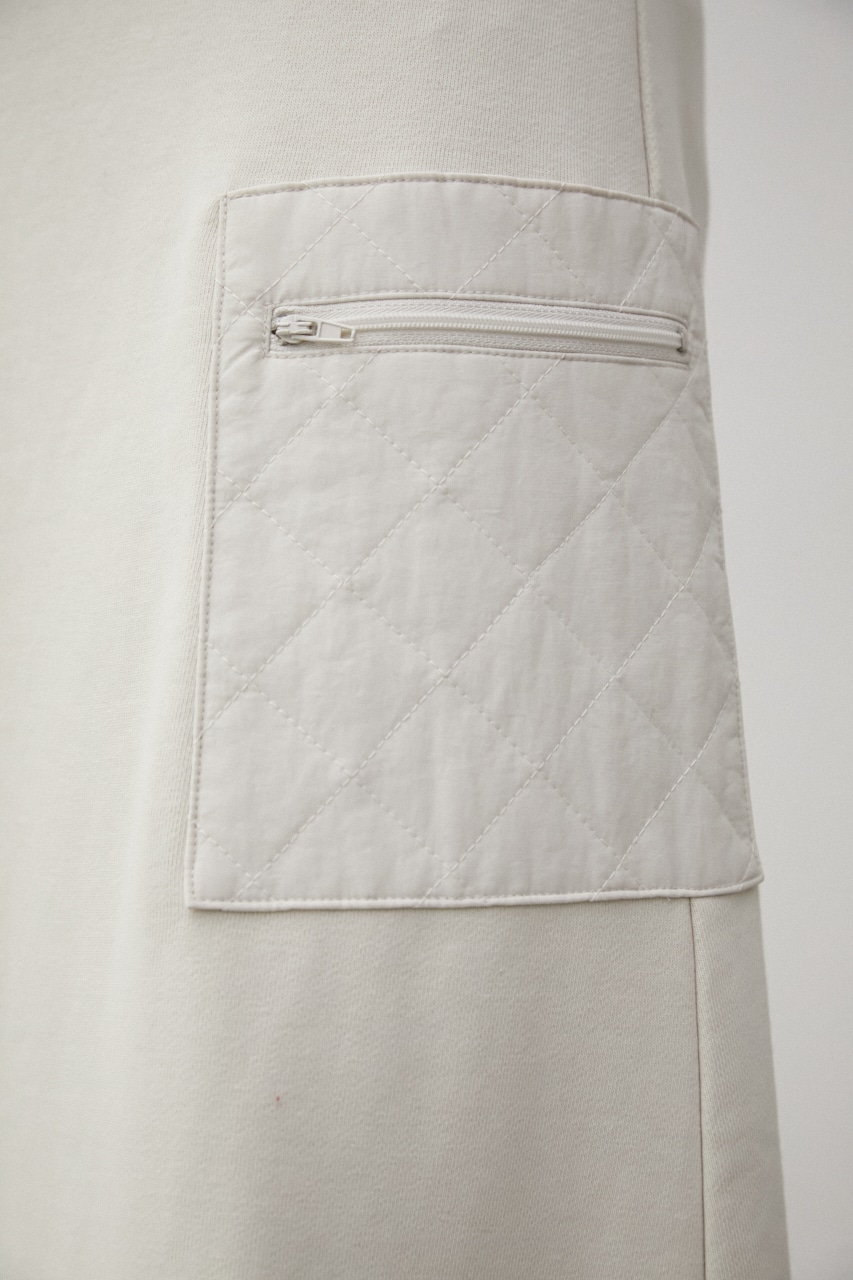 QUILTED DETAIL LONG SKIRT/キルティングディテールロングスカート 詳細画像 IVOY 8