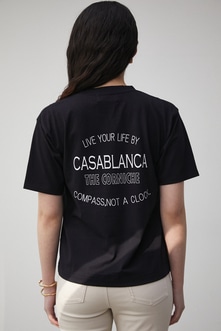 【トライファンクション】CASABLANCA BACK LOGO TEE/カサブランカバックロゴTシャツ 詳細画像