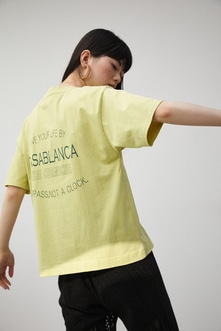 【トライファンクション】CASABLANCA BACK LOGO TEE/カサブランカバックロゴTシャツ