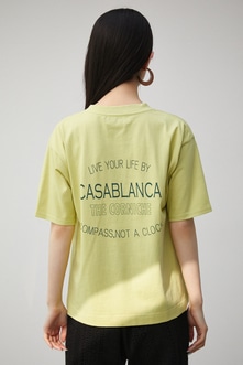 【トライファンクション】CASABLANCA BACK LOGO TEE/カサブランカバックロゴTシャツ 詳細画像