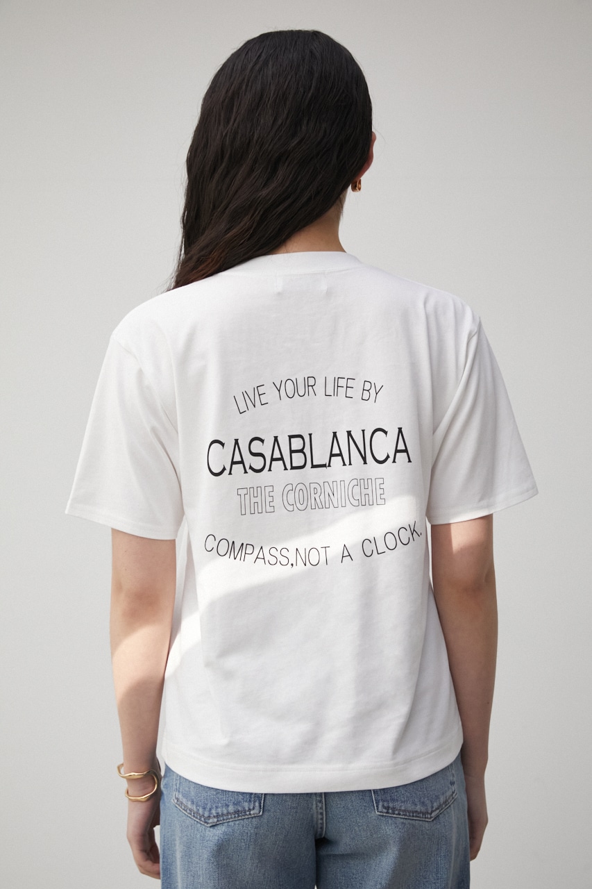 【トライファンクション】CASABLANCA BACK LOGO TEE/カサブランカバックロゴTシャツ