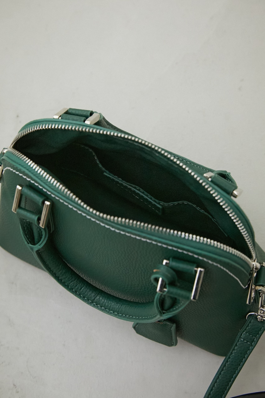 DOUBLE ZIPPER HANDBAG/ダブルジッパーハンドバッグ 詳細画像 GRN 8