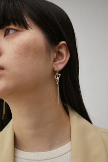 SQUARE CHAIN EARRINGS/スクエアチェーンピアス 詳細画像