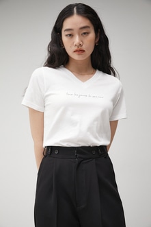 【5月18日(土)23:59まで期間限定価格】FRONT MESSAGE LOGO PRINT TEE/フロントメッセージロゴプリントTシャツ 詳細画像