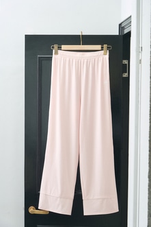 【AZUL HOME】 MILKY TOUCH PIPING PANTS/ミルキータッチパイピングパンツ