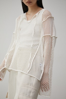 PATTERN MESH PULLOVER/パターンメッシュプルオーバー｜AZUL BY MOUSSY ...