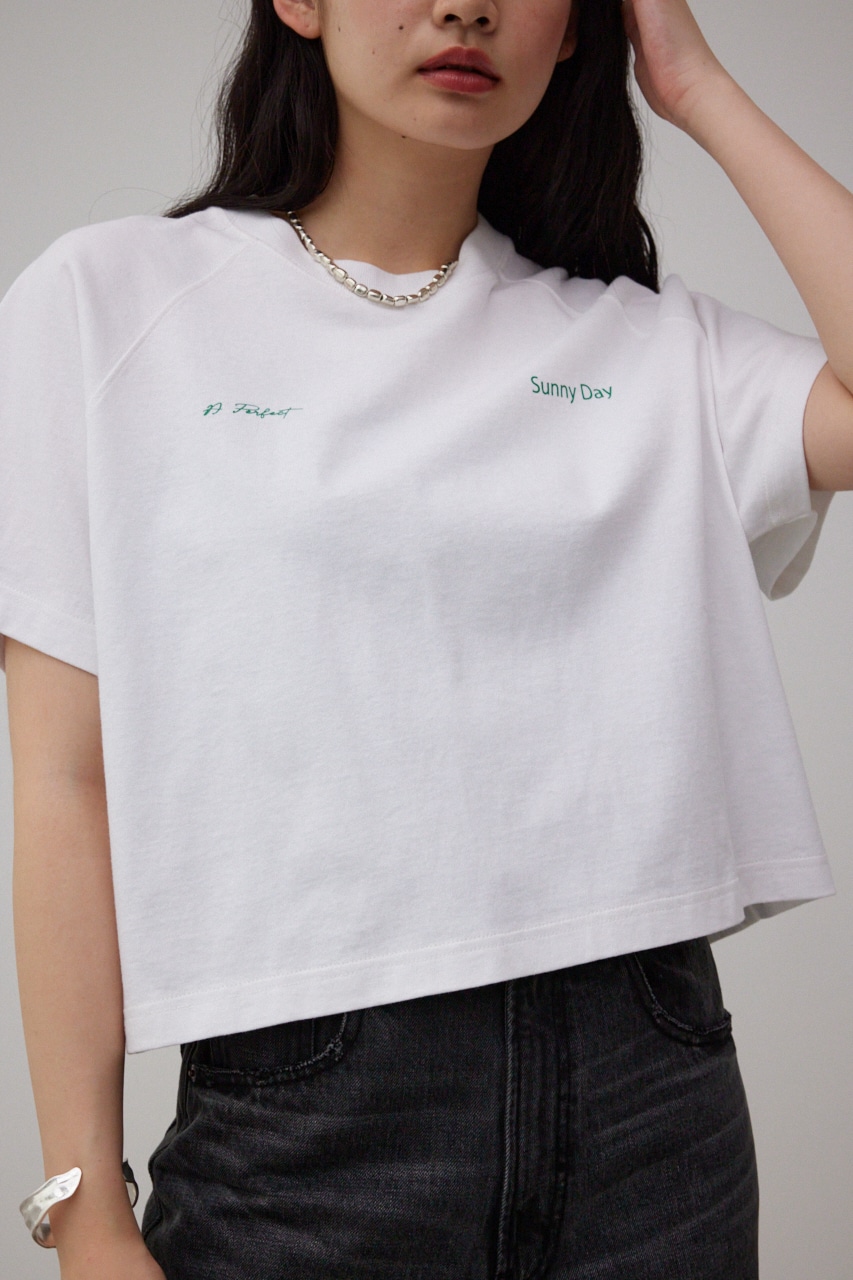 8月2日(水)19:59まで期間限定価格】BOXY CROPPED TEE/ボクシー