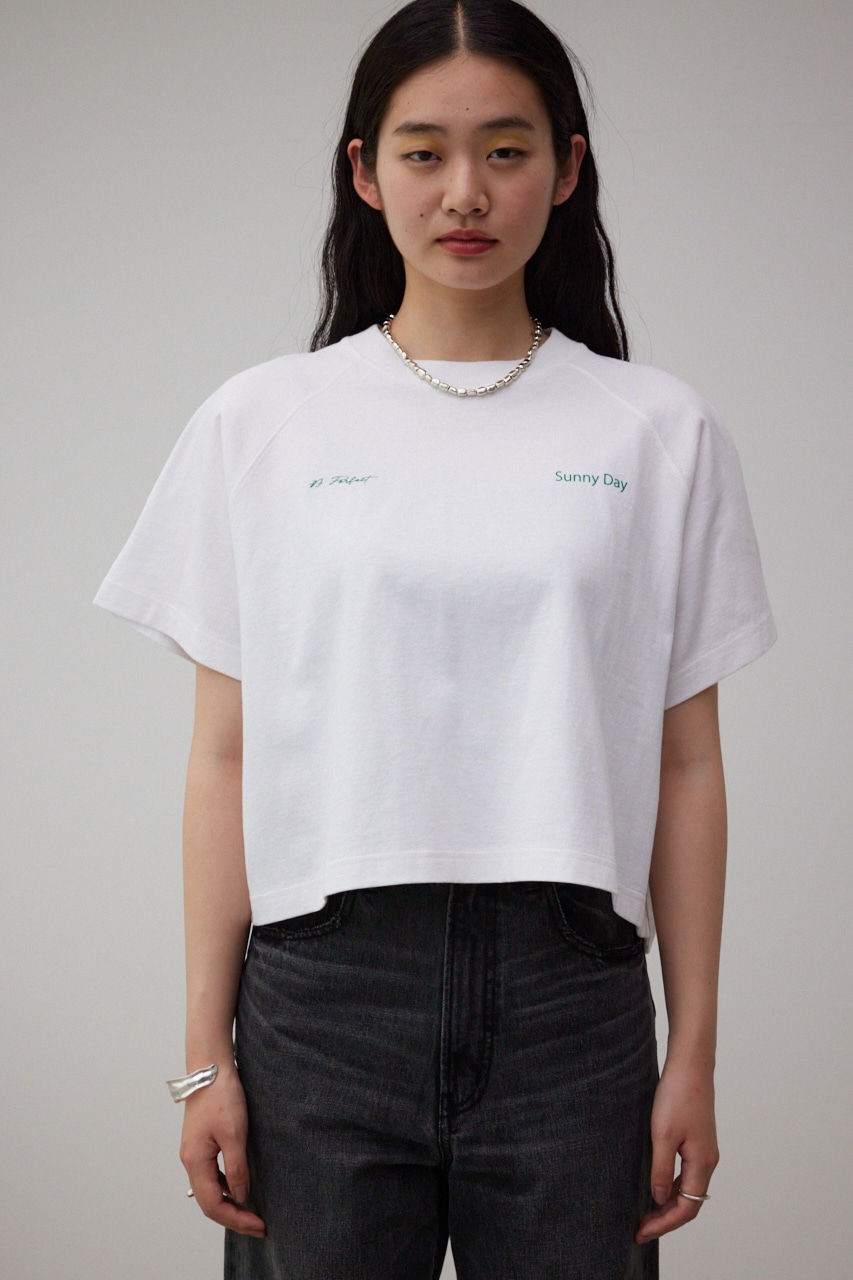 BOXY CROPPED TEE/ボクシークロップドTシャツ｜AZUL BY MOUSSY