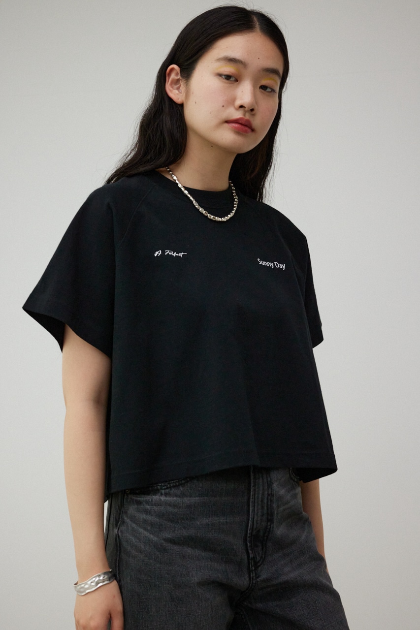 BOXY CROPPED TEE/ボクシークロップドTシャツ｜AZUL BY MOUSSY 
