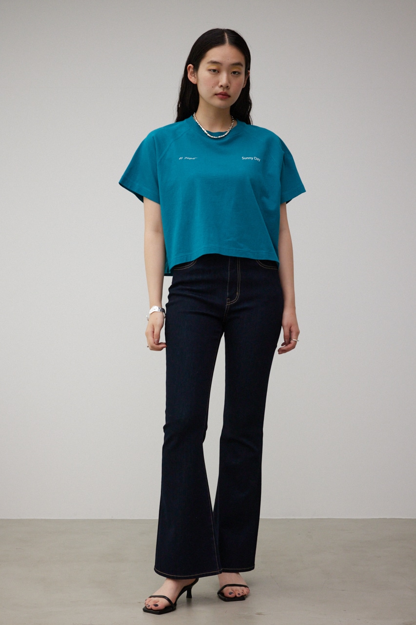 BOXY CROPPED TEE/ボクシークロップドTシャツ｜AZUL BY MOUSSY 