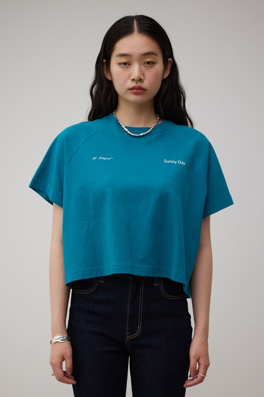 BOXY CROPPED TEE/ボクシークロップドTシャツ｜AZUL BY MOUSSY