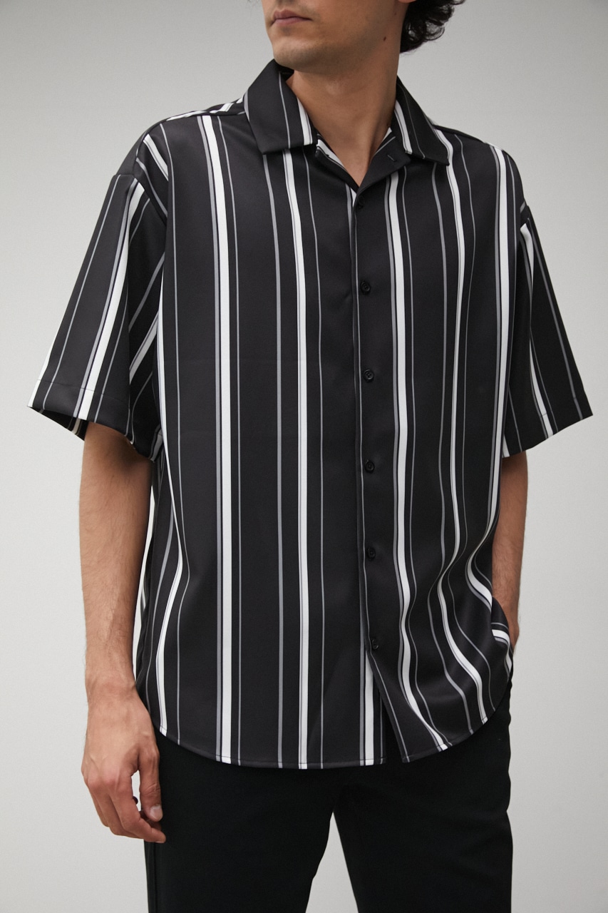 MULTI STRIPE CREPE WEAVE SHIRT/マルチストライプクレープウィーブ