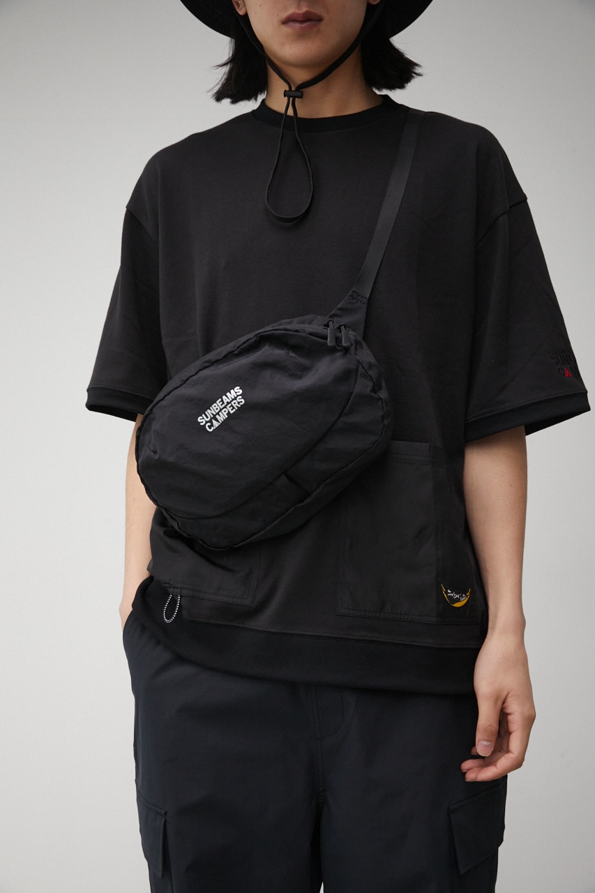 【SUNBEAMS CAMPERS】 POCKETABLE BODY BAG/ポケッタブルボディバッグ 詳細画像 BLK 10