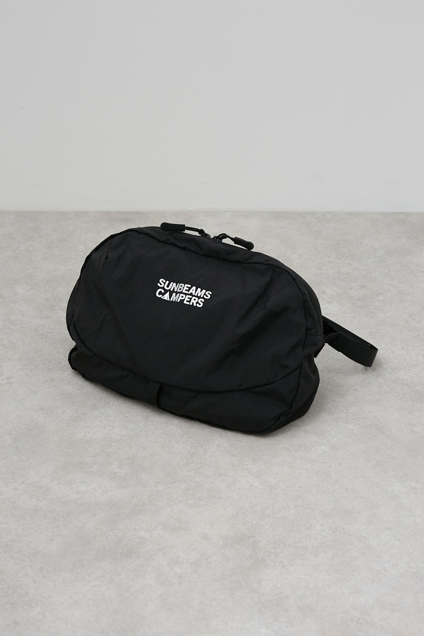 【SUNBEAMS CAMPERS】 POCKETABLE BODY BAG/ポケッタブルボディバッグ 詳細画像 BLK 2