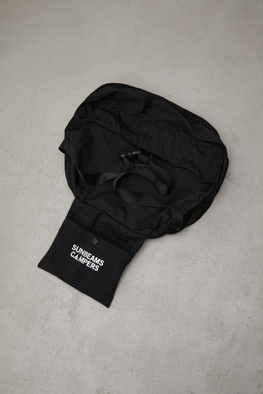 【SUNBEAMS CAMPERS】 POCKETABLE BODY BAG/ポケッタブルボディバッグ 詳細画像 BLK 8
