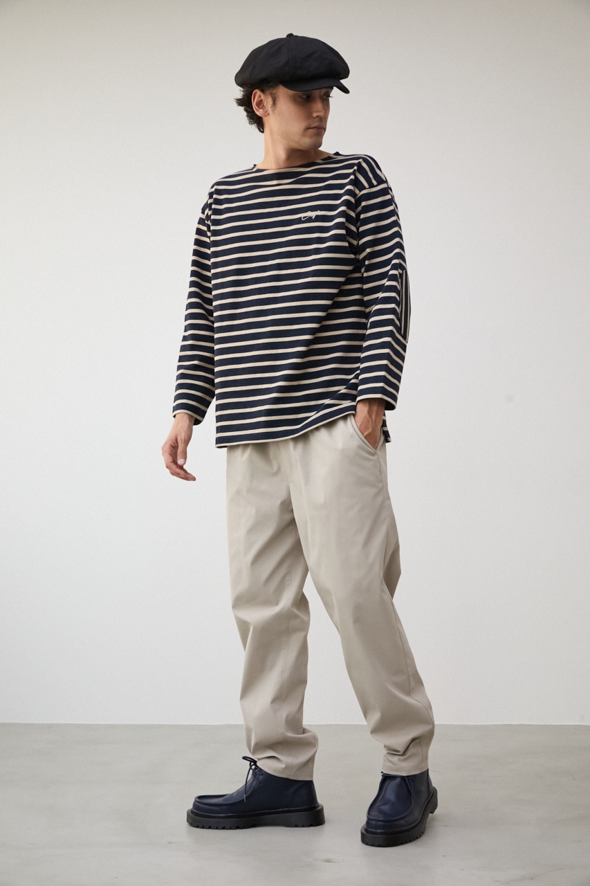 ELBOW PATCH BORDER TOPS/エルボーパッチボーダートップス 詳細画像 柄NVY 4