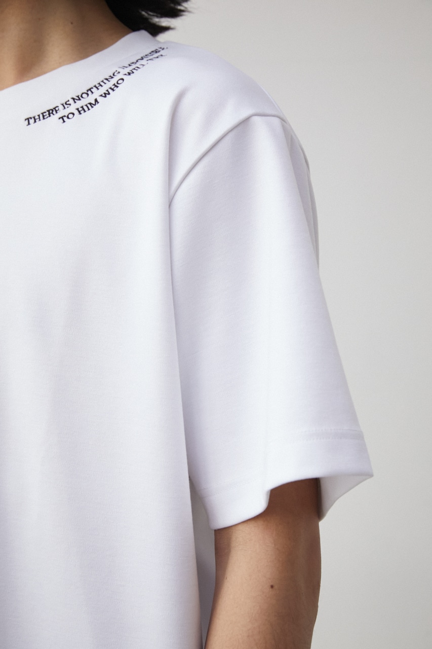 SMOOTH TOUCH EMBROIDERY TEE/スムースタッチエンブロイダリーTシャツ 詳細画像 WHT 9