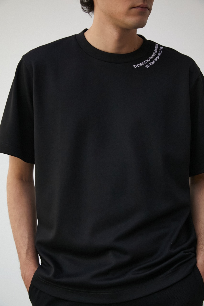SMOOTH TOUCH EMBROIDERY TEE/スムースタッチエンブロイダリーTシャツ 