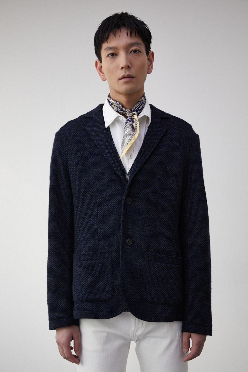 TAILORED KNIT JACKET/テーラードニットジャケット 詳細画像 D/NVY 5