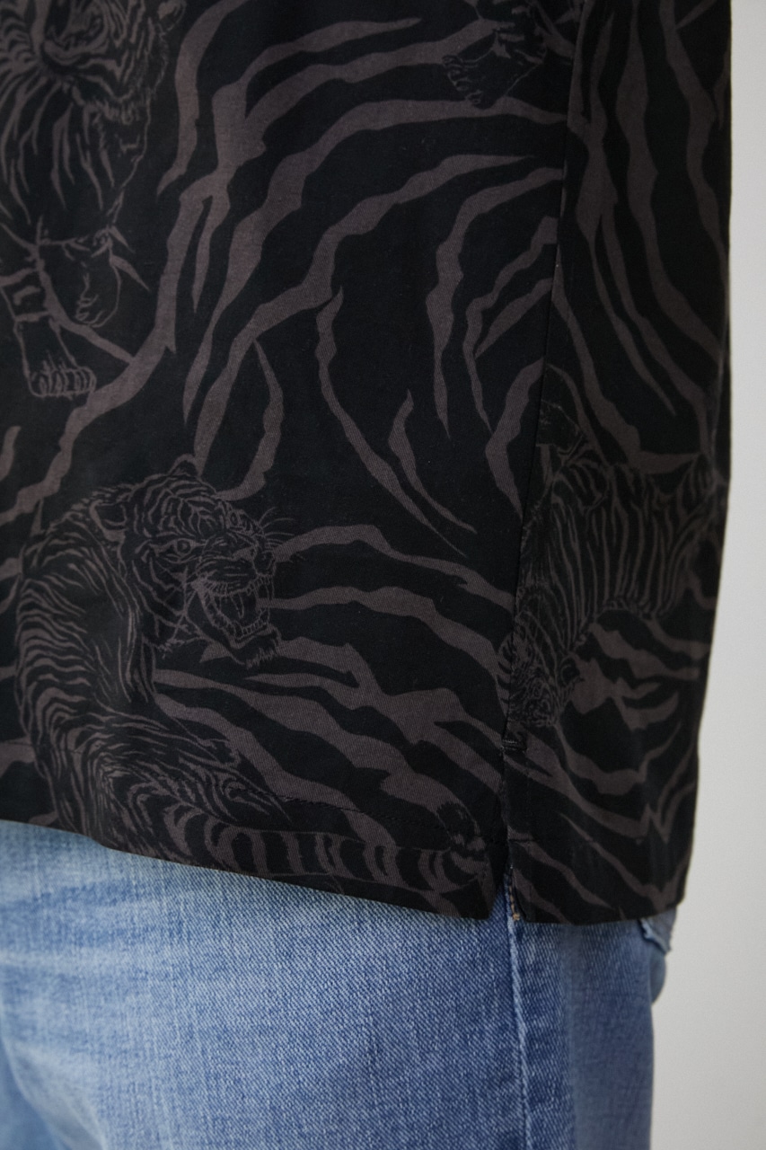 【9月28日(木)8：59まで期間限定価格】TIGER PATTERN SHIRT/タイガーパターンシャツ 詳細画像 柄BLK 10