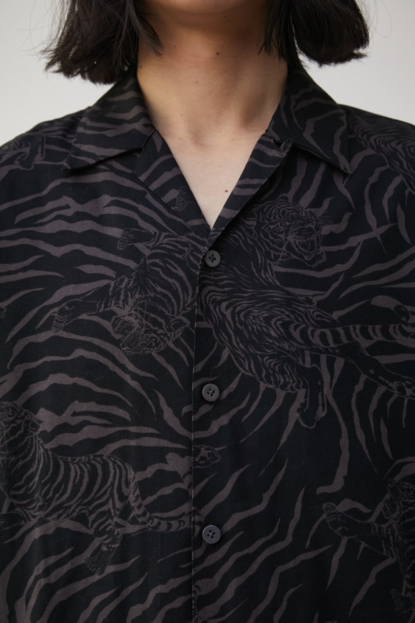 TIGER PATTERN SHIRT/タイガーパターンシャツ 詳細画像 柄BLK 8