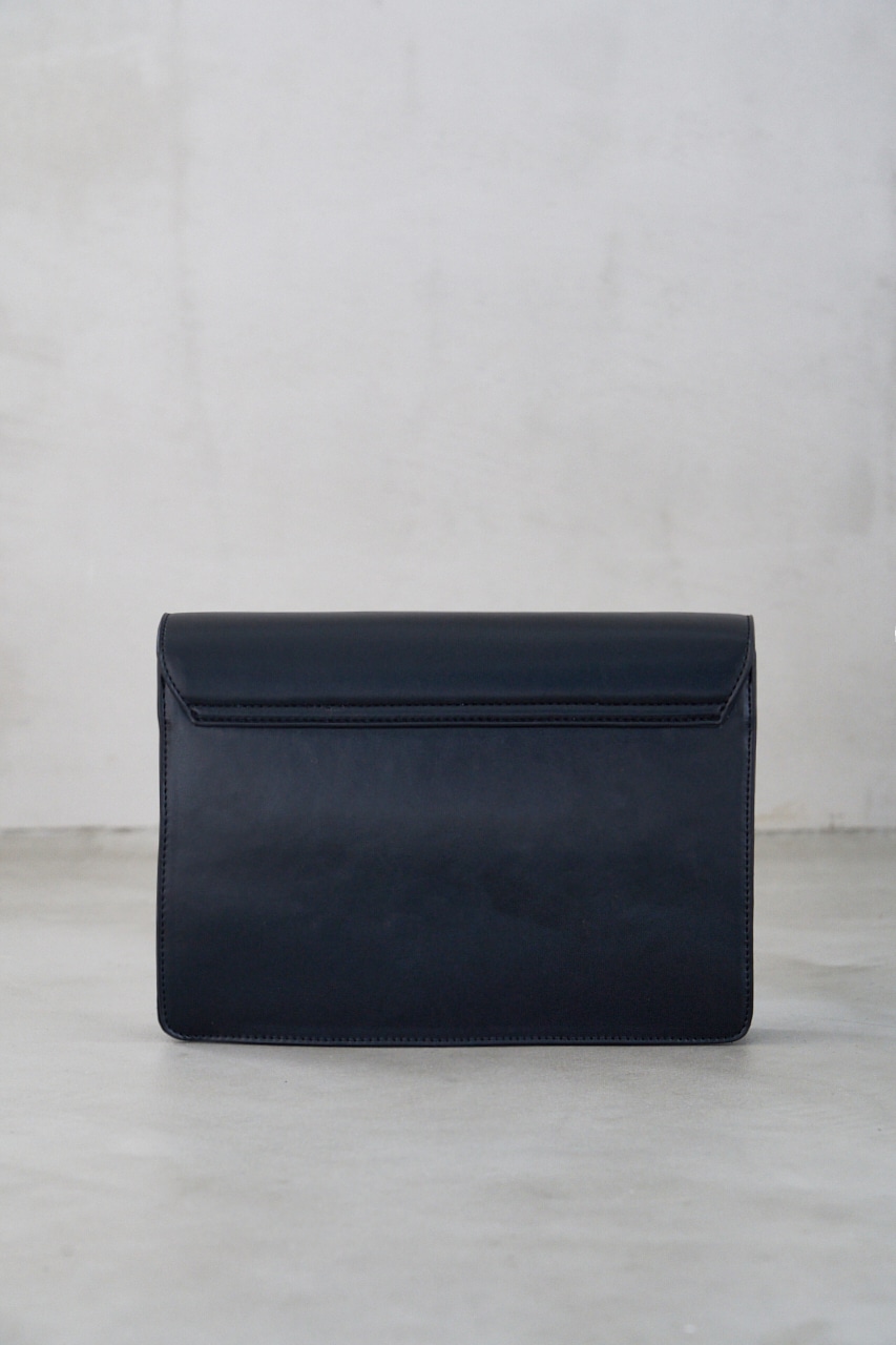 FAUX LEATHER CLUTCH BAG/フェイクレザークラッチバッグ 詳細画像 BLK 6