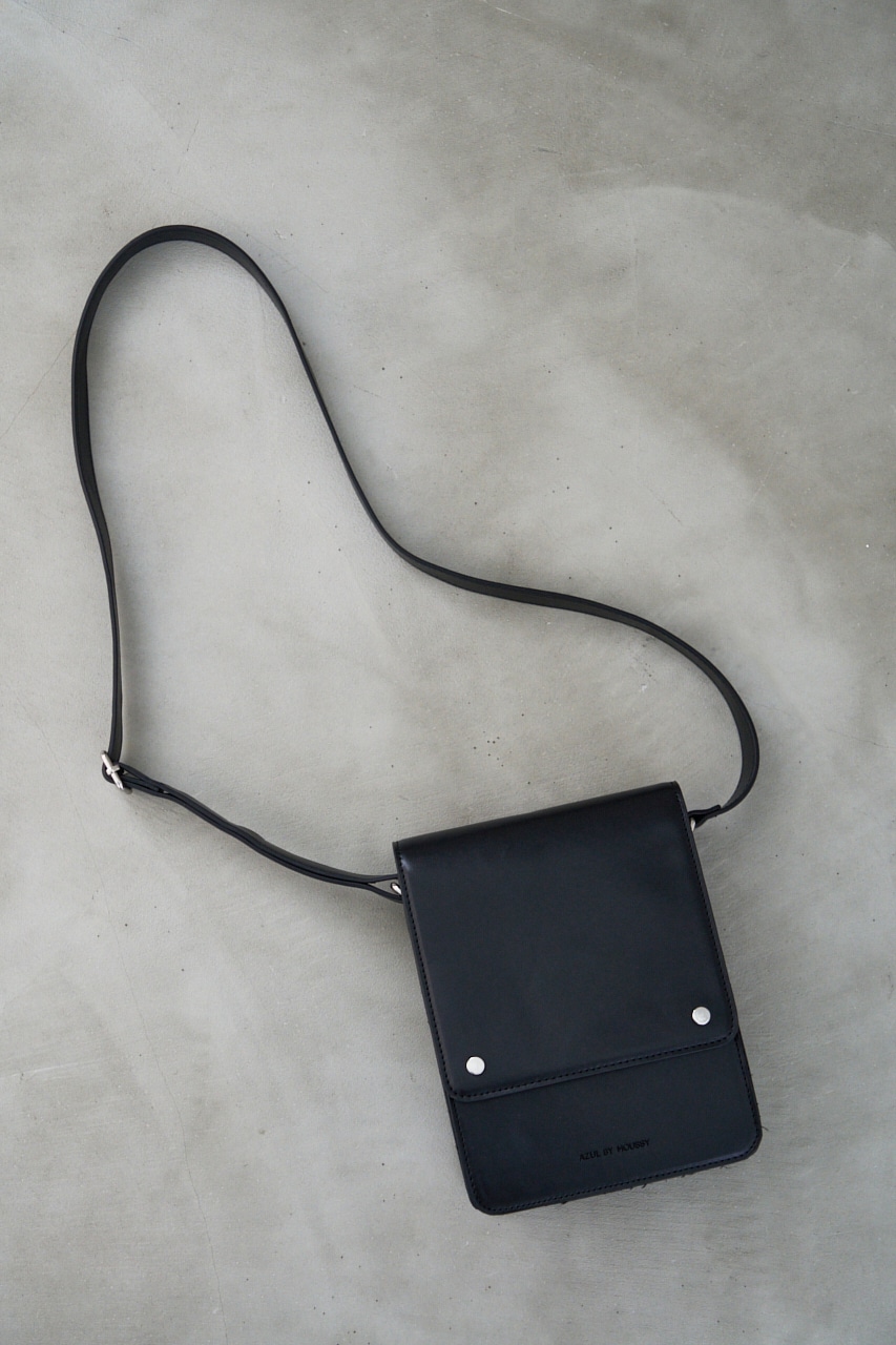 FAUX LEATHER SHOULDER BAG/フェイクレザーショルダーバッグ 詳細画像 BLK 4