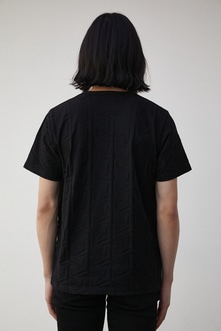 GEOMETRIC JACQUARD TEE/ジオメトリックジャガードTシャツ 詳細画像