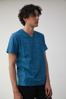 GEOMETRIC JACQUARD TEE/ジオメトリックジャガードTシャツ