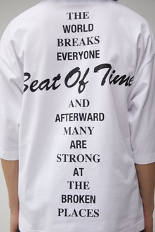 BEAT OF TIME BACK PRINT TEE/ビートオブタイムバックプリントTシャツ 詳細画像