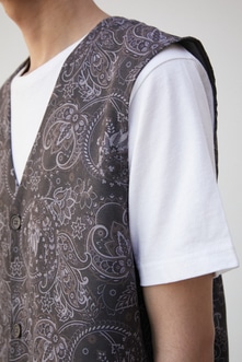 PAISLEY PATTERN VEST/ペイズリーパターンベスト｜AZUL BY MOUSSY 
