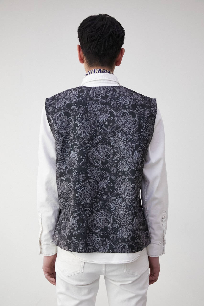 PAISLEY PATTERN VEST/ペイズリーパターンベスト 詳細画像 柄NVY 7