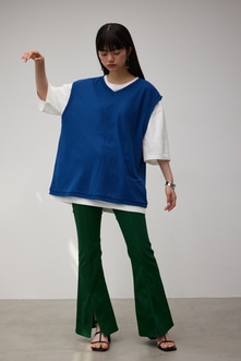 V-NECK VEST SET TEE/VネックベストセットTシャツ 詳細画像