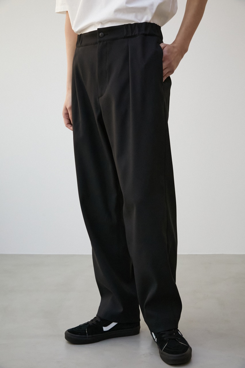 【PLUS】ONE TUCK PANTS/ワンタックパンツ 詳細画像 BLK 5