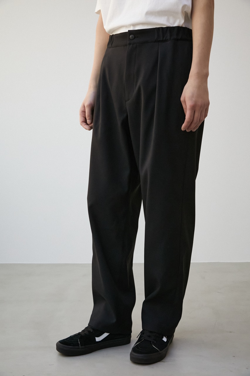 【PLUS】ONE TUCK PANTS/ワンタックパンツ 詳細画像 BLK 6