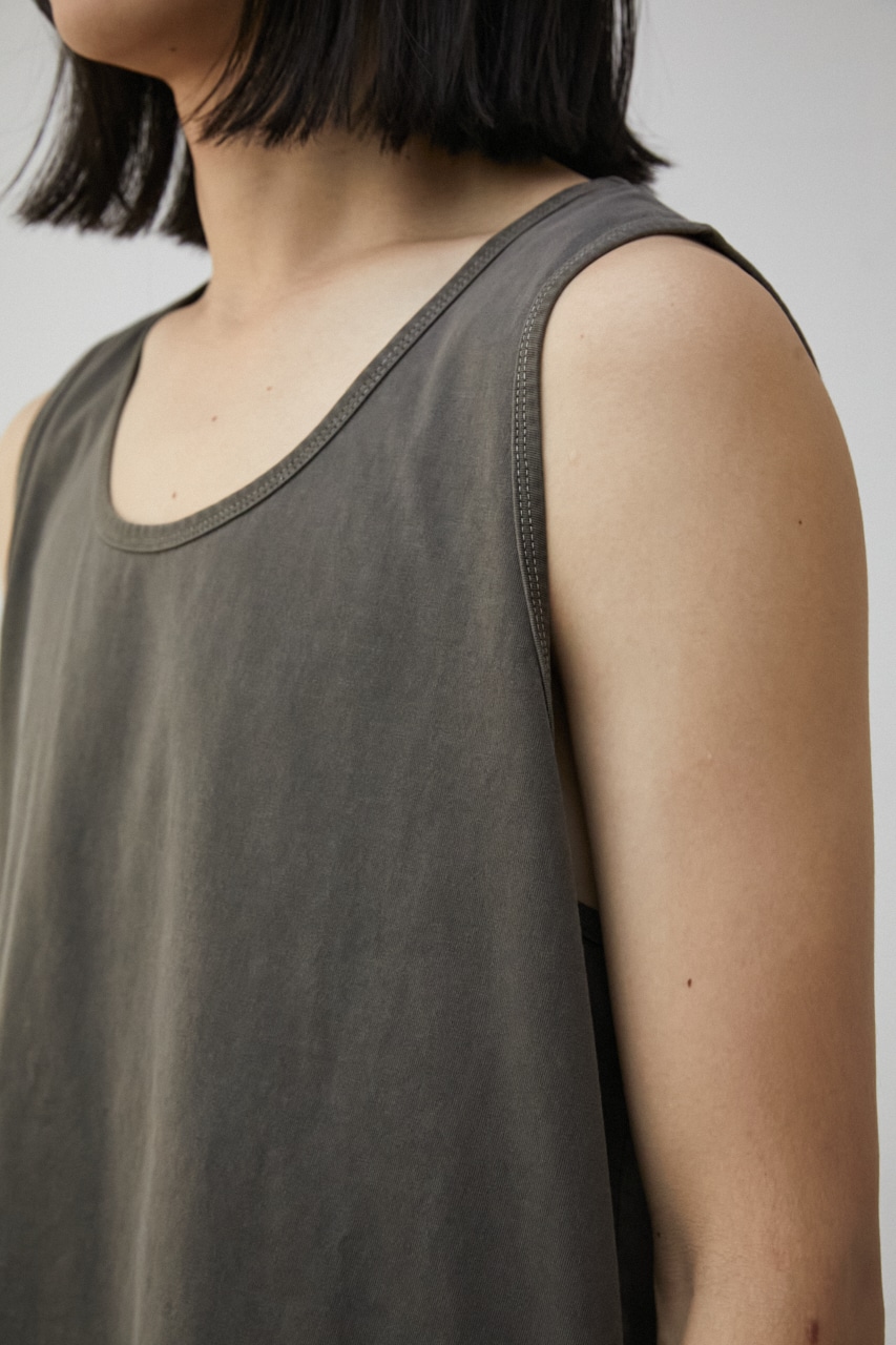 【PLUS】 PIGMENT LONG TANK TOP/ピグメントロングタンクトップ 詳細画像 L/BLK 13
