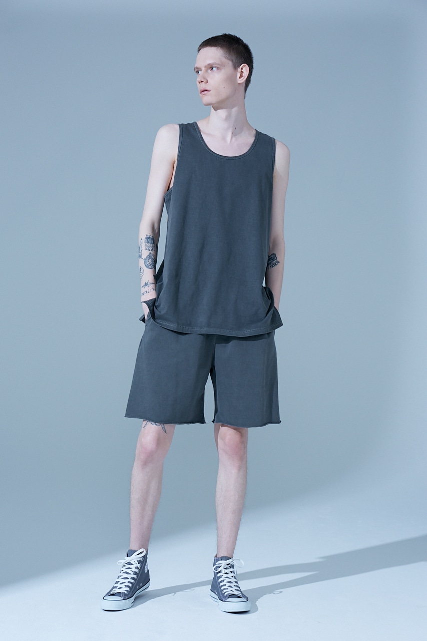 【PLUS】 PIGMENT LONG TANK TOP/ピグメントロングタンクトップ 詳細画像 L/BLK 2