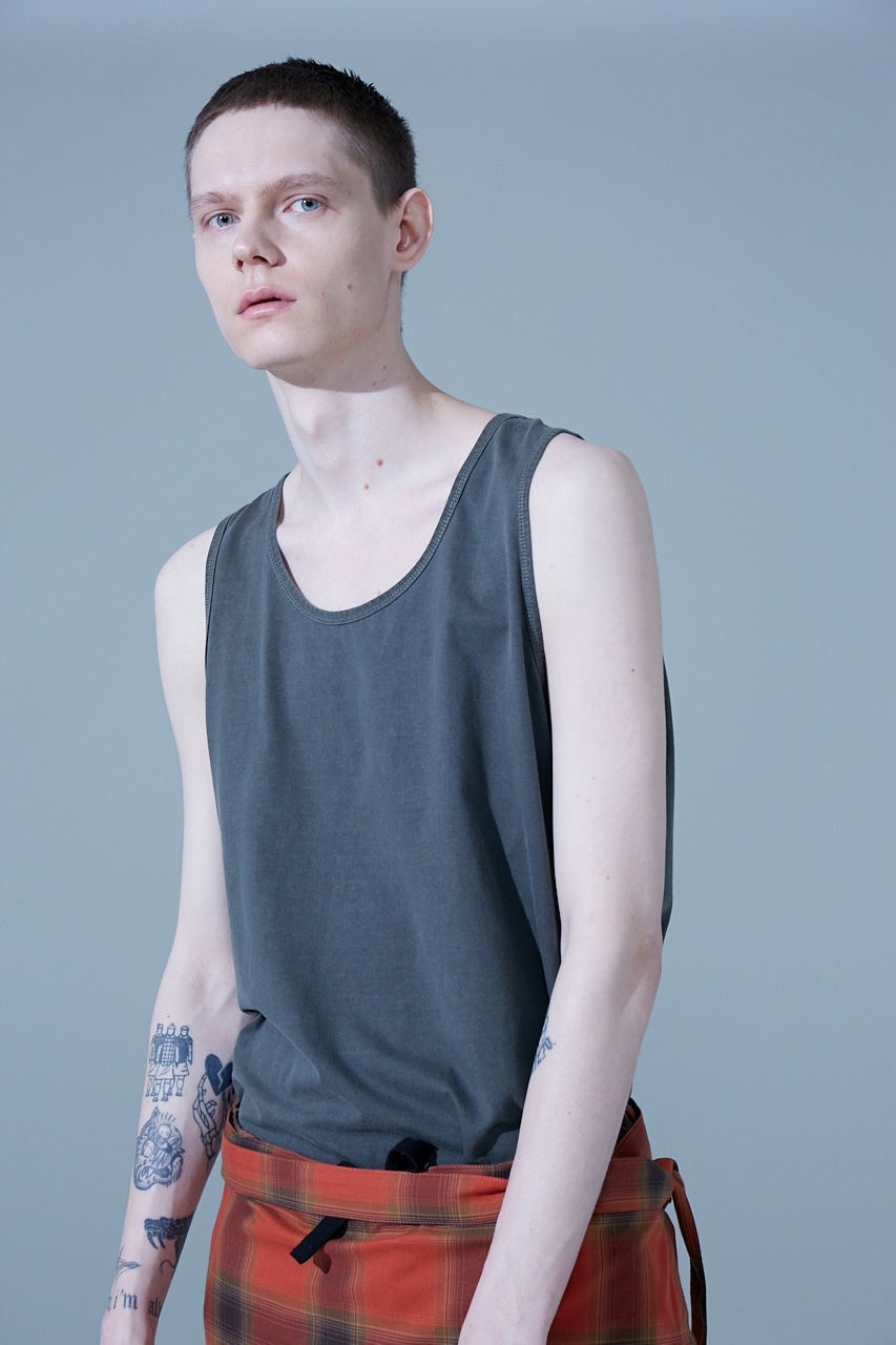 【PLUS】 PIGMENT LONG TANK TOP/ピグメントロングタンクトップ 詳細画像 L/BLK 3