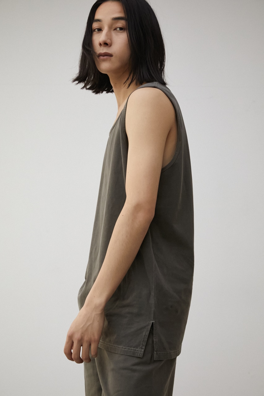 【PLUS】 PIGMENT LONG TANK TOP/ピグメントロングタンクトップ 詳細画像 L/BLK 6
